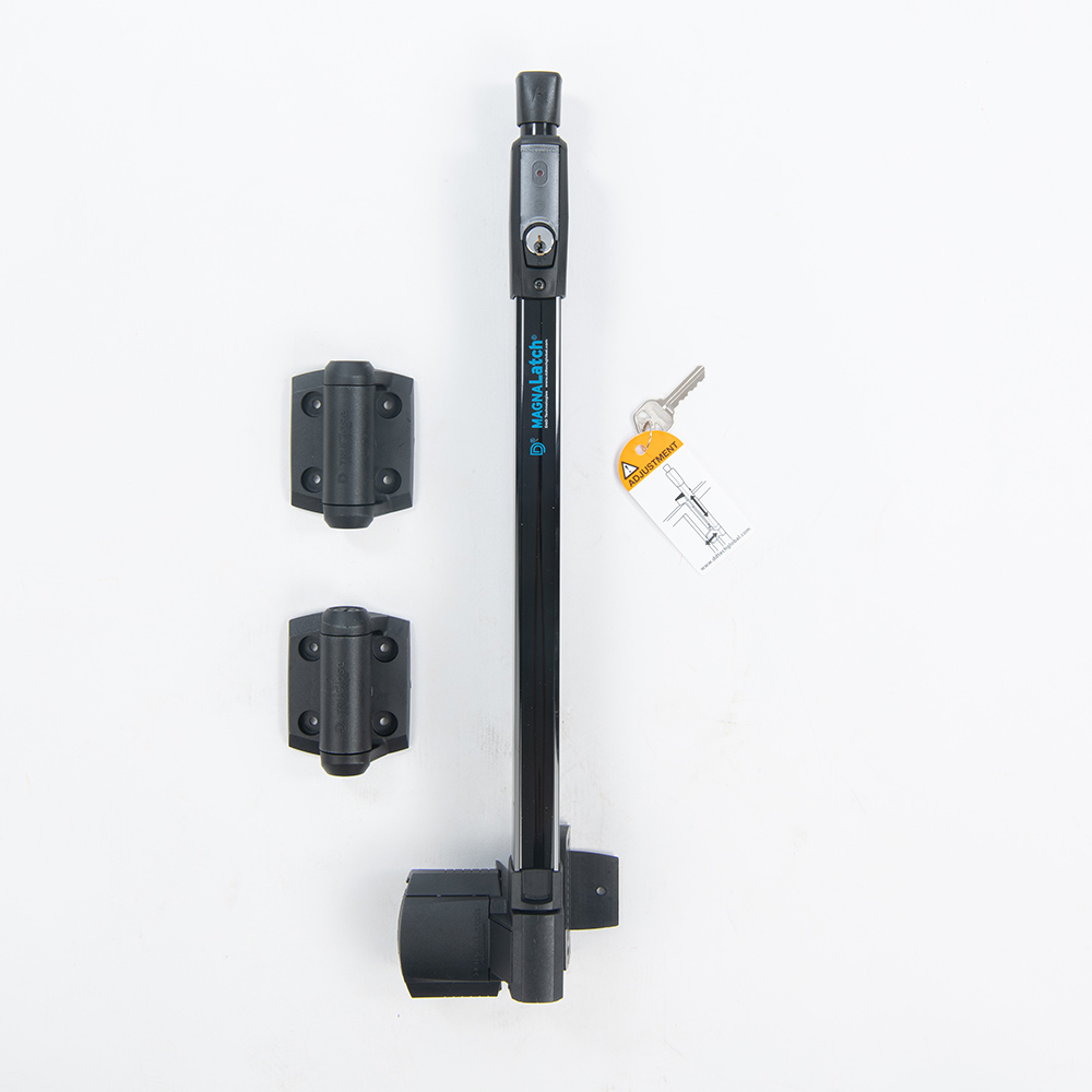 Magnalatch Lock With Hinges (Black)